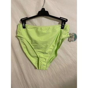 Women's High Waisted Bottoms Island Soul Lime Green L Large